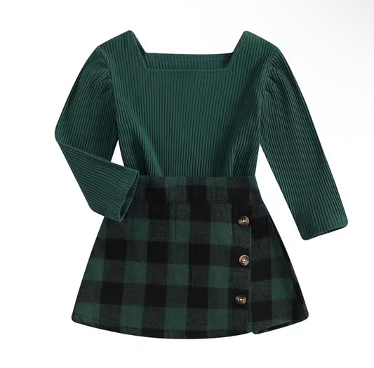 Emerald checkered set