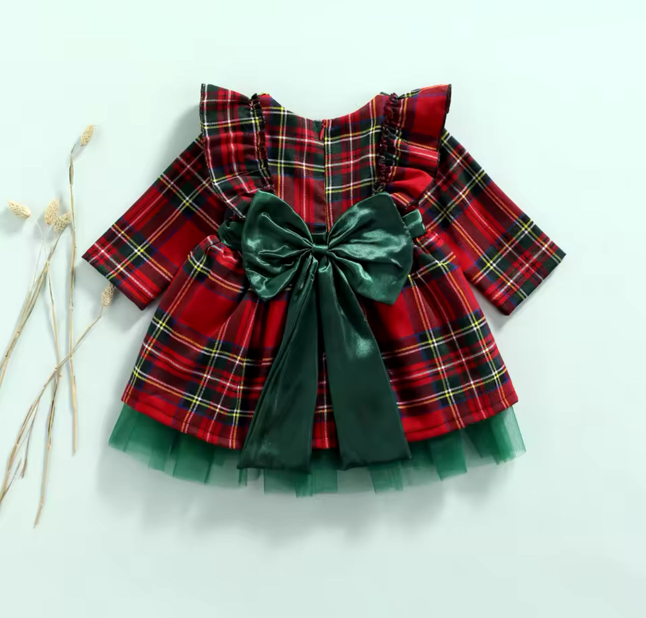 Christmas Green Bow