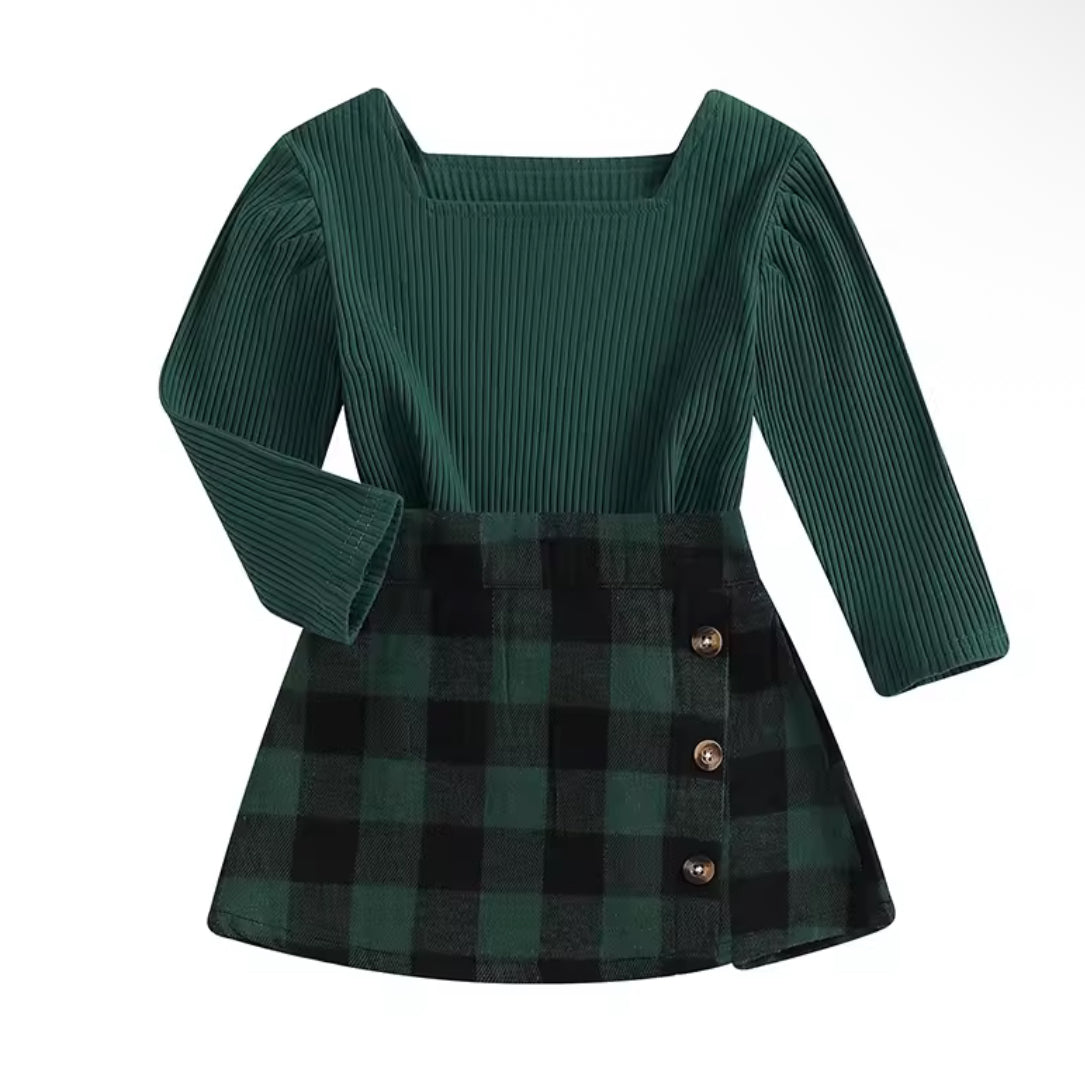 Emerald checkered set